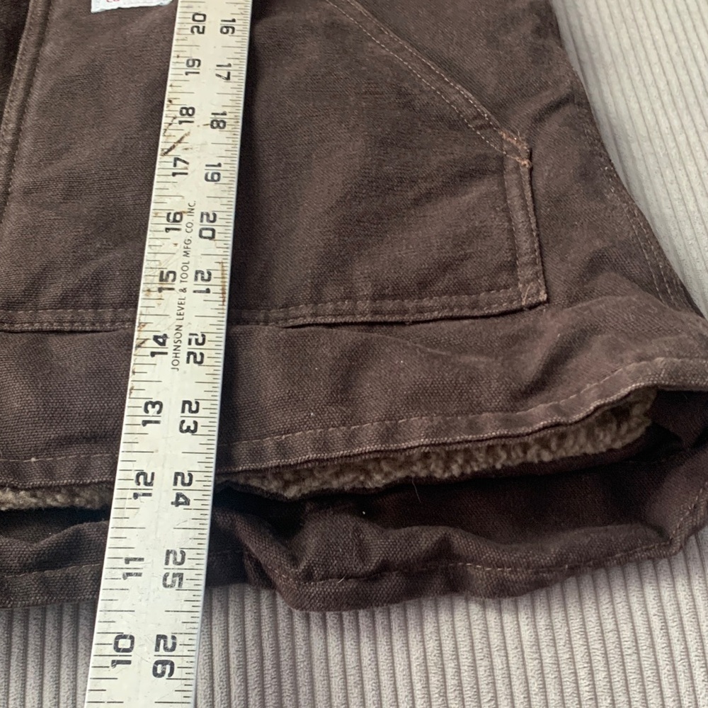 Carhartt women's size medium Dark Brown Jacket Fleece lining duck - Picture 9 of 13